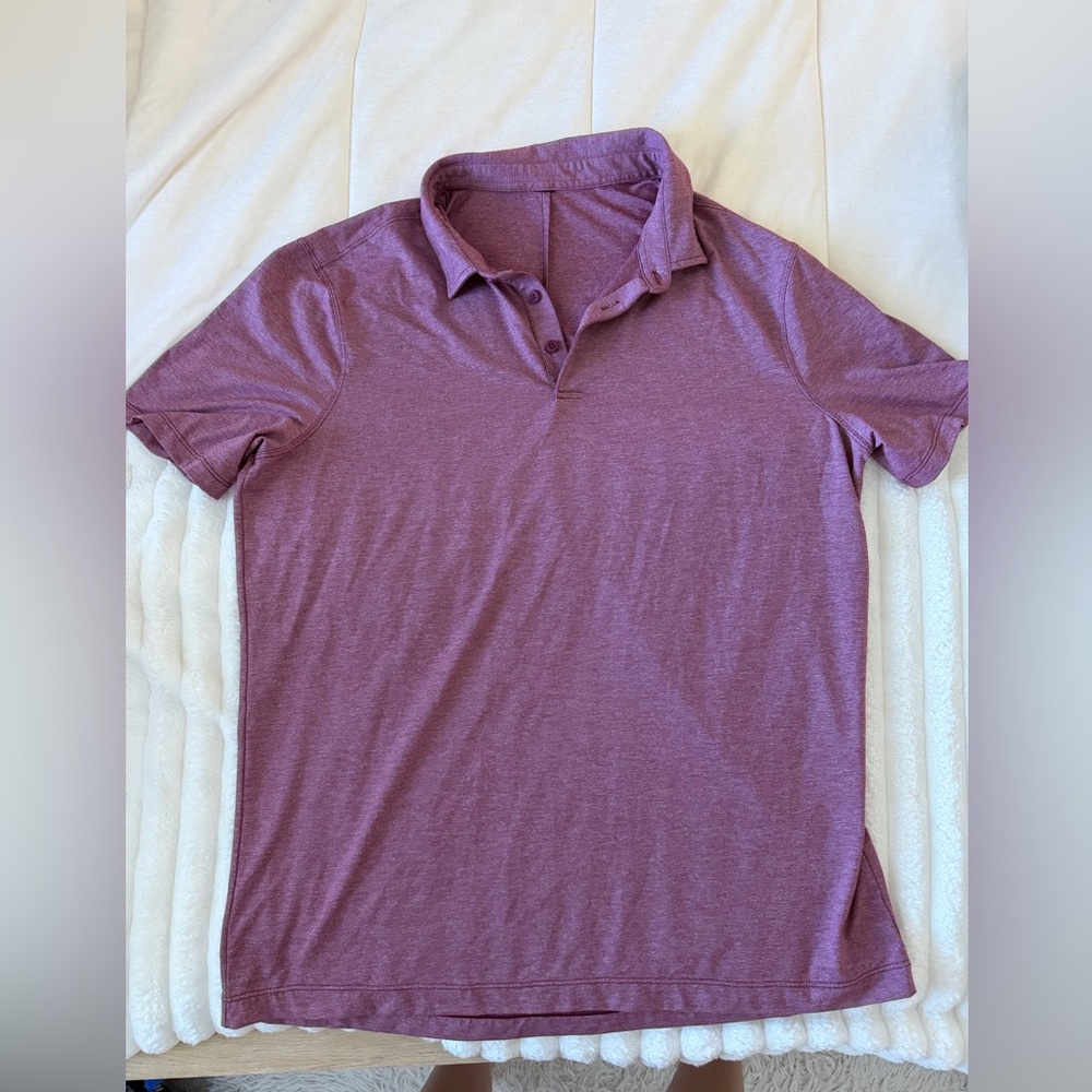 Lululemon Men's Purple Polo Shirt